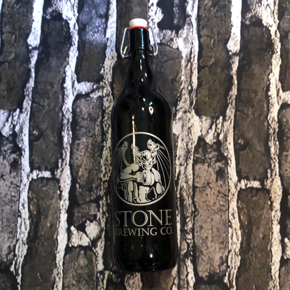 Stone Brewing Growler Bottle with Ceramic Top